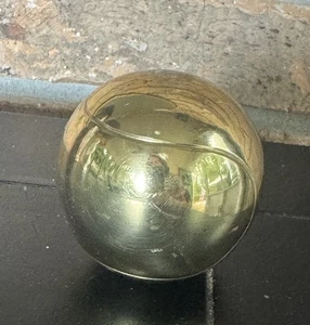 Vintage Brass Tennis Ball Figurine Paperweight Trophy - Picture 1 of 8