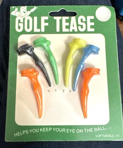 Vintage 1980s Naughty Golf Tease Tees Lady Body Shaped Novelty Gift - Picture 1 of 5