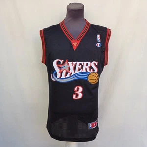 Philadelphia 76ers Sixers #3 Iverson Champion Jersey Shirt NBA Size Mens S Top - Picture 1 of 9