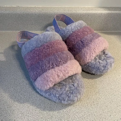 UGG Shearling Slingback SlideFluff Yeah Talla 9 Lana Multicolor Foto 1 de 4