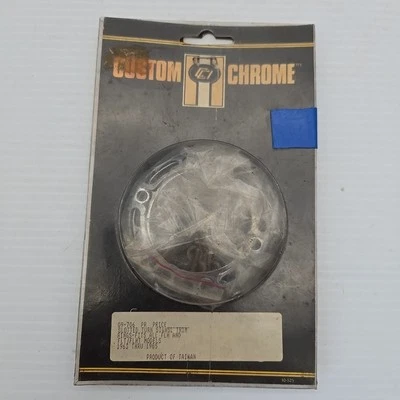 Harley Davidson 1963-1985 FLT FLHT Models Slotted Chome Turn Signal Trim 2 Pack - Image 1 of 2