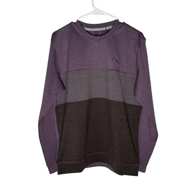 Sudadera Puma Cloudspun Colorblock Rayas Cuello Redondo Para Hombre Talla Pequeña ¡NUEVA CON ETIQUETAS! Foto 1 de 4