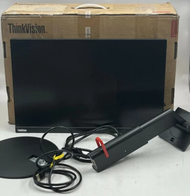 LENOVO THINKVISION T23D-10 23" COMPUTER FLAT PANEL LCD MONITOR D18225WT0 - Image 1 of 4