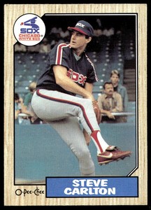 1987 O-Pee-Chee Baseball Steve Carlton 271 Chicago White Sox