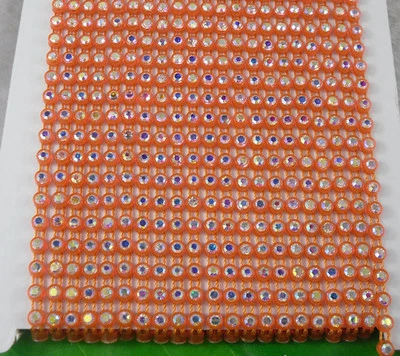 SS12 3mm A Grade glass crystal AB Rhinestone banding Trim Setting chain 10 Yards - Image 1 of 4