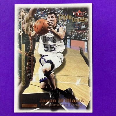 Tarjeta Triple Corona Fleer Jason Williams 2000-01 #47 NBA Sacramento Kings Foto 1 de 2