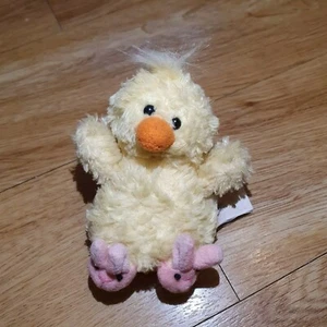 Tiny Russ Berry Chippy Chick Plush Soft Toy Pink Bunny Slippers Rare Vintage ? - Picture 1 of 12