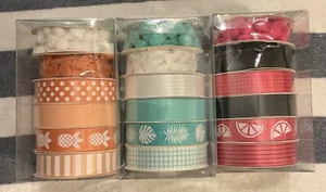 Gwen Studios arts and crafts ribbon sets Lot of 3 sets . 6 rolls in each set - Picture 1 of 5