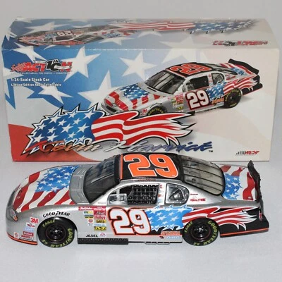 KEVIN HARVICK 2002 ACTION #29 FLAG CAR 9/11 TRIBUTE CHEVY /3,504 MADE XRARE! - Image 1 of 4