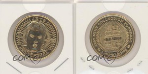 1997 Pinnacle Mint Collection Coins Brass Gold Plated Proof /100 Neil O'Donnell