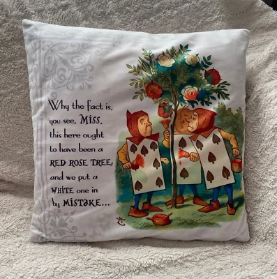 Alice in Wonderland -Pillow Case -Summer Trend -Cushion Case- Decorative Pillow  - Image 1 of 2