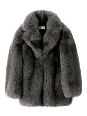 Abrigo de invierno de piel de zorro para hombre Abrigo de visón completo de piel de visón Chaqueta todo en uno de longitud media Foto 1 de 4