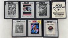 Atari 7800 7 Game Cartridge Lot Tested Working