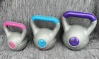 Set of 3 Tone Fitness kettlebell weights 5, 10 & 15 lbs Gently Used