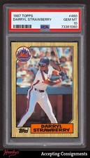 1987 Topps #460 Darryl Strawberry NEW YORK METS PSA 10 GEM MINT