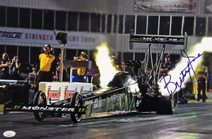 Foto brillante firmada por conductor Brittany Force NHRA 12x18 autenticada por JSA - Imagen 1 de 2