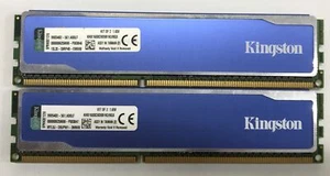 Kingston HYPERX 8GB 2x4GB 1600MHZ KHX1600C9D3B1K2/8GX DIMM CL9 GAMING RAM 240pin - Picture 1 of 2