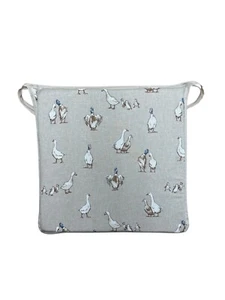 Almohadillas de asiento cuadradas Shabby Ducks para comedor/patio/jardín/cocina - Imagen 1 de 5