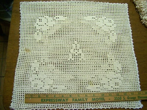 DE COLECCIÓN CUBIERTA DE ALMOHADA DE GANCHILLO DOILY LOTE uso, reutilización, artesanía, adornos - Imagen 1 de 5