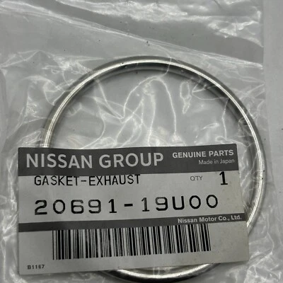 GENUINE OEM Nissan Exhaust Seal Gasket 20691-19U00 / 20691-19U0A--FREE SHIPPING✅ - Image 1 of 3