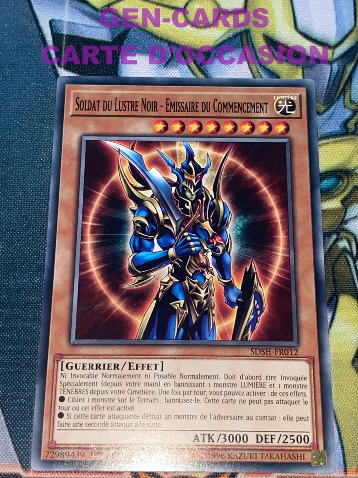 CARTE Yu Gi Oh SOLDAT DU LUSTRE NOIR - EMISSAIRE DU COMMENCEMENT SDSH-FR - Photo 1/1