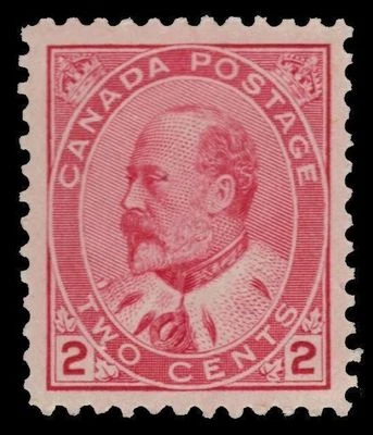 CANADA 90i - King Edward VII "Rose Carmine - Type II" (pf36770) $90 - Image 1 of 2