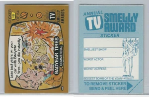 Fleer 1980, pegatina TV Smelly Awards, neumáticos Badyear #12 - Imagen 1 de 1