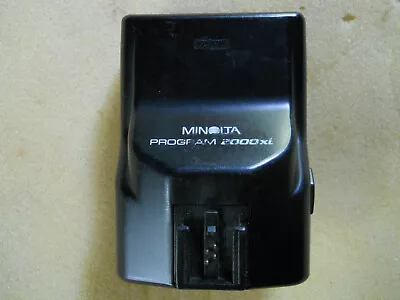 Minolta Program 2000xi Camera Shoe Flash Gun (Tested, SEE DESCRIPTION) - Image 1 of 4