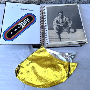 Vintage David Bowie Fan Scrapbook Lot w/ Serious Moonlight Tour 1983 Baloon - Picture 1 of 21