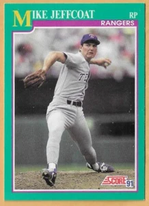 MIKE JEFFCOAT TEXAS RANGERS #174 - SCORE NM-MT 1991 - Picture 1 of 2