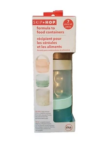 Juego de 7 piezas de contenedores de almacenamiento de alimentos fórmula para bebés Skip Hop agarrar y llevar NUEVO - Imagen 1 de 4