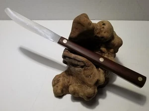 CUTCO No 47 Table Steak Knife 3 1/2" Straight Edge 5" Thermo-Resin Walnut Handle - Picture 1 of 20