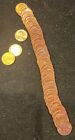 BU Lincoln Wheat Penny Cent Roll Mixed 40’s 50’s 50 Coins Red LC376