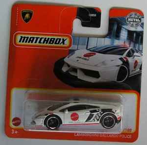 Matchbox 2021 Diecast 69 of 100 - Lamborghini Gallardo Police - New & Carded - Picture 1 of 2