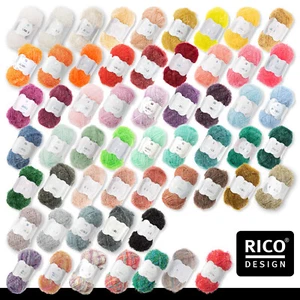 Rico Design 50 g Creative Bubble Schwammgarn Wolle Stricken Häkeln 57 Farben - Picture 1 of 226