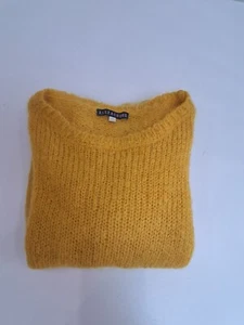 Alexa Chung Mohair Brushed Wool Jumper Size Small Mustard Yellow VGC - Picture 1 of 9