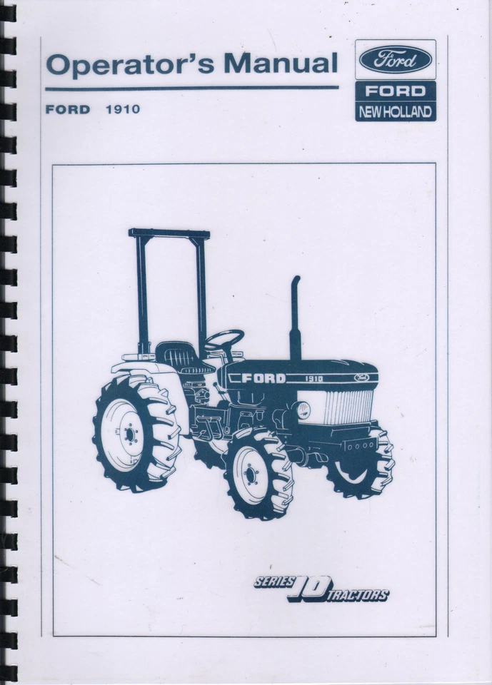 Manual de operador de tractor compacto Ford "1910"
