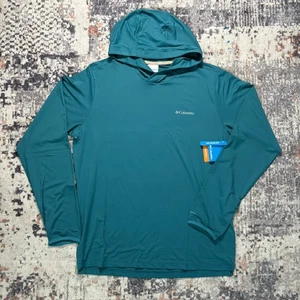 Columbia Tech Trail Utility Hoodie Pullover Capucha Everblue Gr: L Neu mit Etikett - Bild 1 von 8