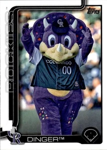 Dinger 2025 Topps #M-9 Mascots Colorado Rockies - Picture 1 of 2