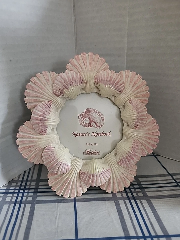 Marco de fotos Malden cerámica conchas marinas marco redondo 1993 Foto 1 de 4