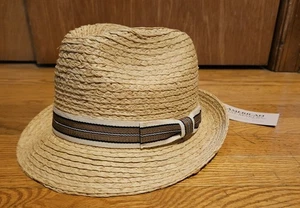 Nuevo con etiquetas Sombrero de Panamá Fedora de Paja ELIAS (Nat) American Hat Makers ELIAS (Nat) Talla XL 7 1/2-7 5/8 - Imagen 1 de 10