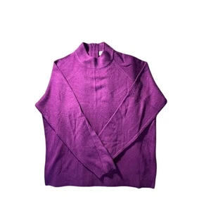 Draper's & Damon's Plum Purple Sweater - Petite Large - 100% Acrylic - Picture 1 of 5
