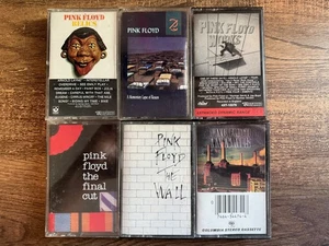 Pink Floyd Cassette Tape Lot 6 Works Relics Animals Lapse Wall VG Free Shipping - Picture 1 of 2