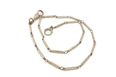 Vintage Pocket Watch Chain Silver 14.25" - Image 1 of 4