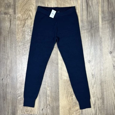NWT New GAP Size M Medium 8 Solid Navy Blue Sweater Full Length Thick Leggings - Image 1 of 4