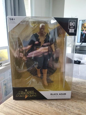 Figura Estatua Película DC Direct Negra ADAM McFarlane Toys PVC 12 Pulgadas -The Rock Foto 1 de 4