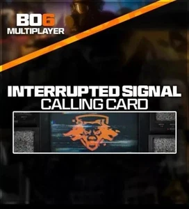 Tarjeta de llamadas de señal interrumpida exclusiva del Reino Unido Call of Duty Black Ops 6 BO6 *Rara* - Imagen 1 de 1