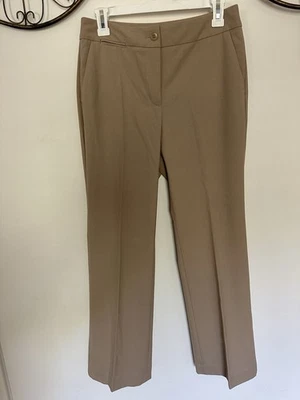 NWT Talbots Tan Heritage Straight Leg Dress Pants Size 6P - Image 1 of 4