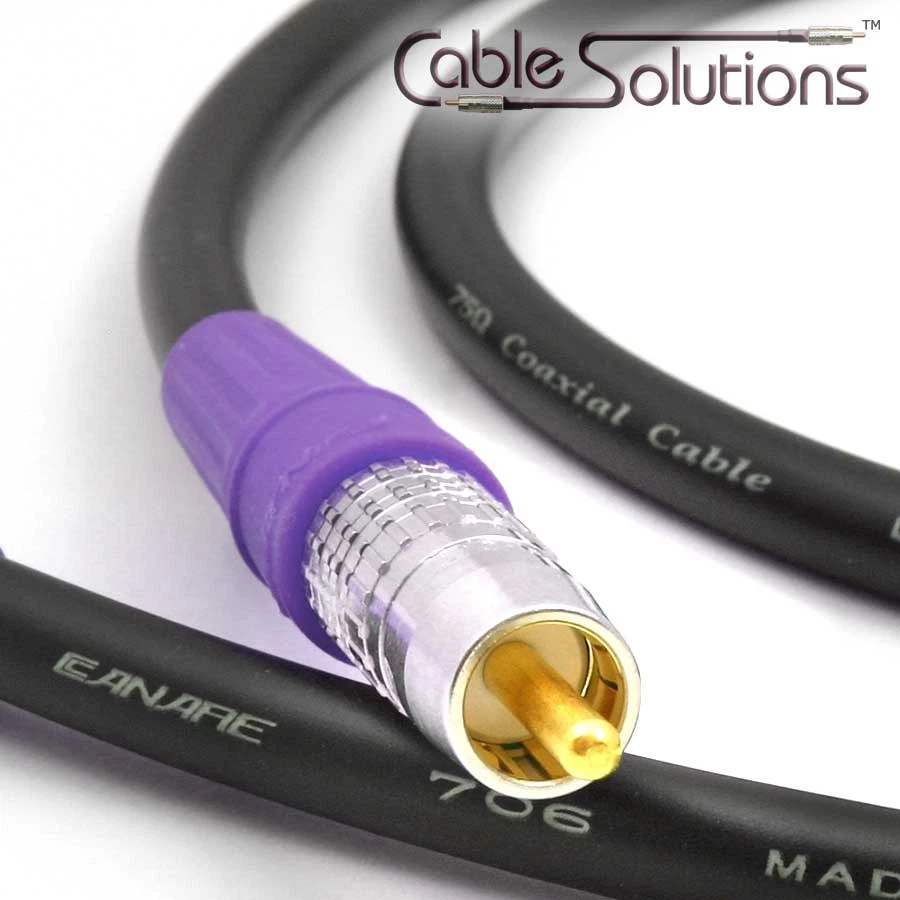 Canare LV-77S Pro Coaxial Digital Audio Interconnect Cable 0.5m RCA SPDIF - Image 1 of 1