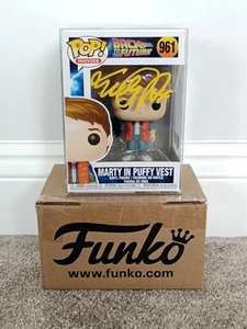 MICHAEL J FOX SIGNED Marty McFly Funko POP #961 Back to the Future Beckett COA - Picture 1 of 5